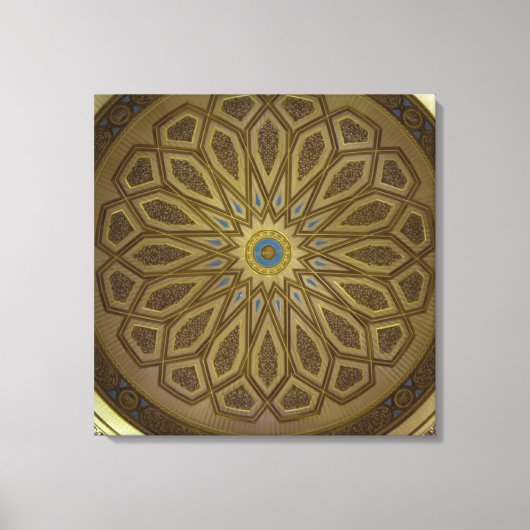 メディンのハラムのコンバーチブルドームの1つ キャンバスプリント (正面)