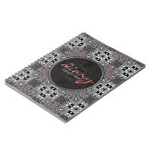 メディヴァリッシュゴシックガールタータンチェックフローラ日記帳 ノートブック (左側)