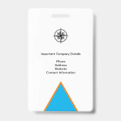 メディ企業のア写真I.D.イベントプレスパス バッジ (裏面)