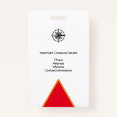 メディ企業のアI.D.イベント・パスを押す バッジ (裏面)