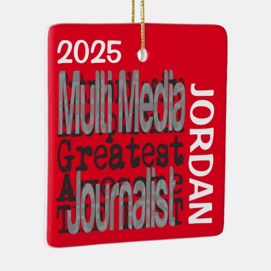 メディ数々のア記者の並外れたカスタム セラミックオーナメント (右)