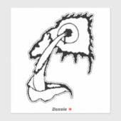 メデューサ・アーティスト・アウェイノウエ ホラー 13MMヘッズ ダイカット シール (シート)