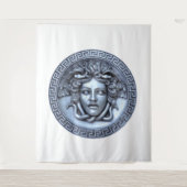 メデューサ ゴールド ウォール アート タペストリー (正面)