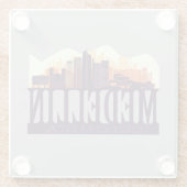 メデリンコロンビアスカイラインシティ土産 ガラスコースター (裏面)