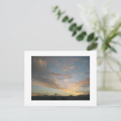 メデリン絵葉書に夕日が入る ポストカード (スタンド正面)