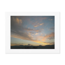 メデリン絵葉書に夕日が入る