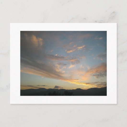 メデリン絵葉書に夕日が入る ポストカード (正面)