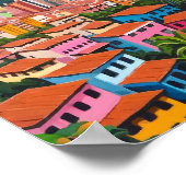 メデリン・コロンビア油彩画 ポスター (角)