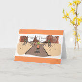 「メトリック」グリーティングカードのマスタリング カード (黄色い花)