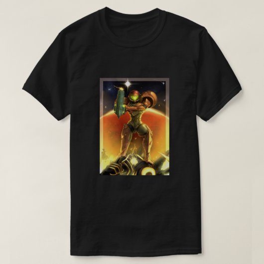 メトロイド30周年記念 – Samus Aran Tシャツ (デザイン正面)