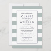 メトロストライプ結婚式招待状 |グレー表示の玉 招待状 (正面)