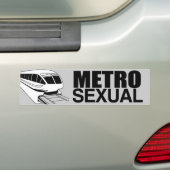 メトロセクシャル バンパーステッカー (車上)