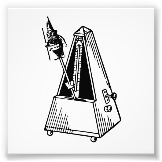 メトロノームミュージカルメトロノーム フォトプリント            (正面)