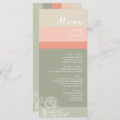 メトロピモダンーチコーラルセージ メニュー (正面/裏面)