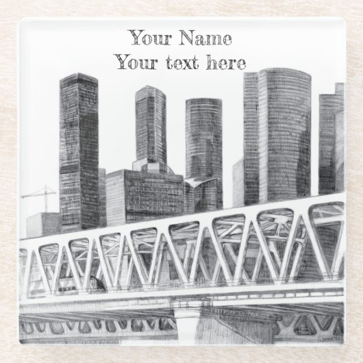 メトロブリッジコースター ガラスコースター (正面)