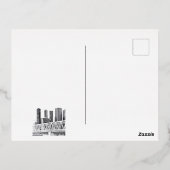 メトロブリッジペンシルスケッチ 箔シーズンポストカード (裏面)