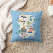 メトロポリス物語の地図 クッション (ブランケット)