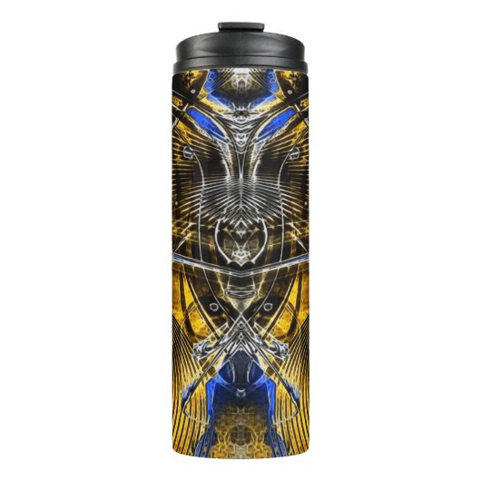 メトロポリス3D抽象芸術 タンブラー (正面)