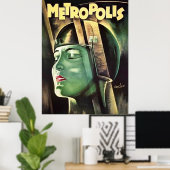メトロポリス ヴィンテージ 映画 ポスター (ホームオフィス)