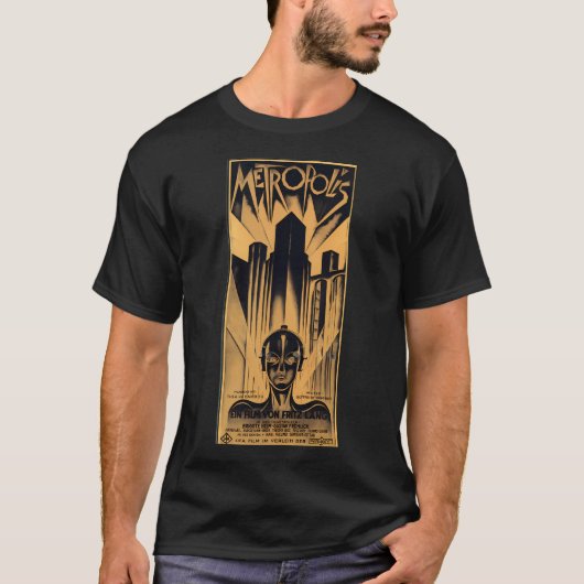 メトロポリス – Fritz Langムービー Tシャツ (正面)