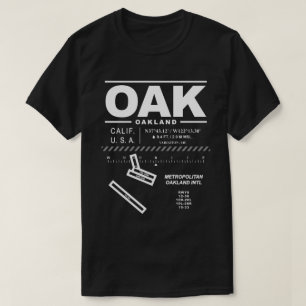メトロポリタン国際的オークランド空港OAK Tシャツ