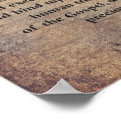 メトロポリタン・タバナクルの最初の言葉 ポスター (角)