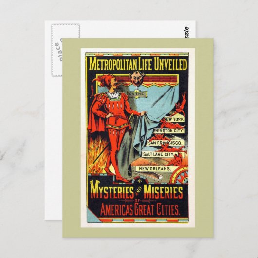 メトロポリタン・ライフ発表ヴィンテージイラストレーション ポストカード (正面/裏面)
