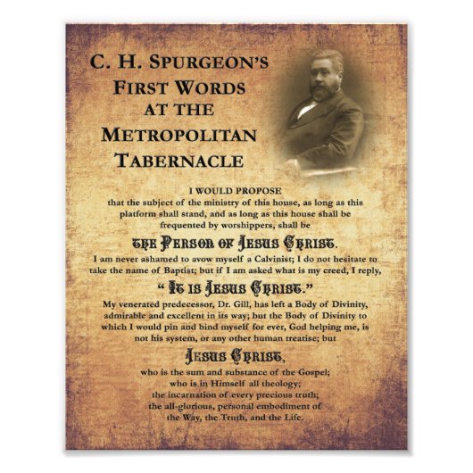 メトロポリタンTabernacleの最初の言葉の写真 フォトプリント (正面)