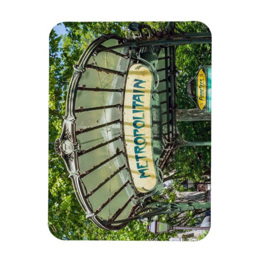 メトロ駅入口モンマルトルパリ マグネット (縦)