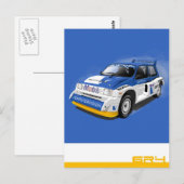 メトロ6R4ラリーカー ポストカード (正面/裏面)