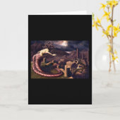 メドゥサとペルセウスの叙事詩の戦いの神話 カード (黄色い花)