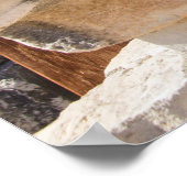 メドゥサの彫刻をギリシャの遺跡で ポスター (角)