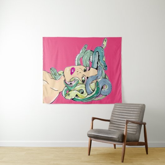 メドゥサアポップ・アートのート タペストリー (インサイチュ(横))