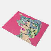 メドゥサアポップ・アートのート ドアマット (アングル)