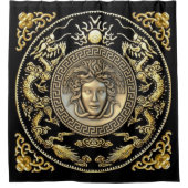 メドゥサオリエンタルオーブソンデザイナーエリア シャワーカーテン (正面)