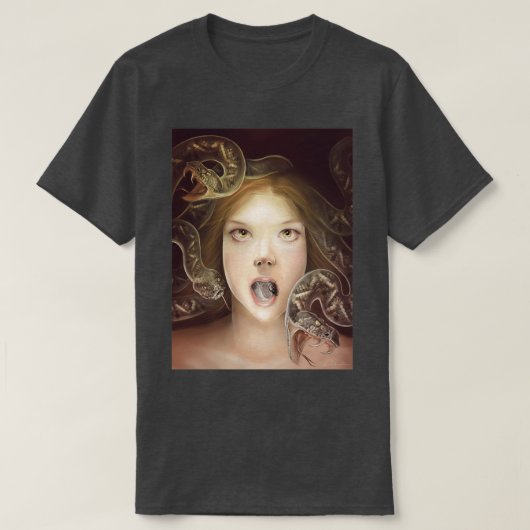 メドゥサックス27s嘆き悲しむラトルヘビ tシャツ (デザイン正面)