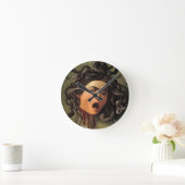 メドゥサヘッドバイカラヴァッジョ ラウンド壁時計 (ホーム)