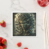 メドゥサ 死の凝視 蛇の頭 スタンダードカクテルナプキン (インサイチュ)