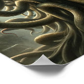 メドゥサ 死の凝視 蛇の頭 ポスター (角)