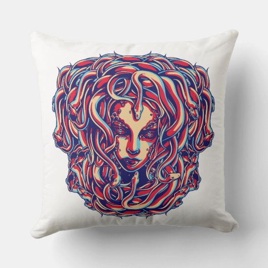 メドゥサ#02 クッション (裏面)