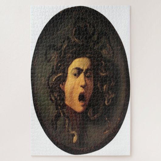 メドゥサ(1596)by Caravaggio ジグソーパズル (縦)