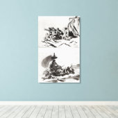 メドゥーサの筏のスケッチ2点, c.1819 キャンバスプリント (インサイチュ (ウッドフロア))