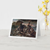 メドゥーサの筏、セオドア・ジェリコー カード (黄色い花)