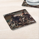 メドゥーサの筏、セオドア・ジェリコー スクエアペーパーコースター (アングル)