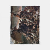 メドゥーサの筏、セオドア・ジェリコー フリースブランケット (正面)