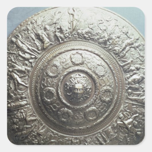 メドゥーサの頭とのシールド， 1552 スクエアシール (正面)