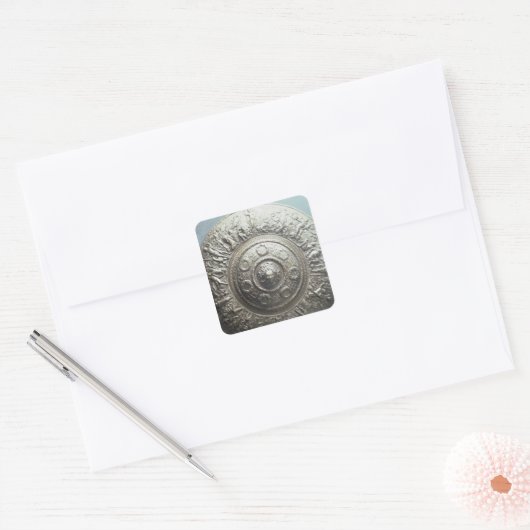 メドゥーサの頭とのシールド， 1552 スクエアシール (封筒)