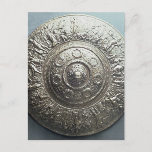 メドゥーサの頭とのシールド， 1552 ポストカード (正面)