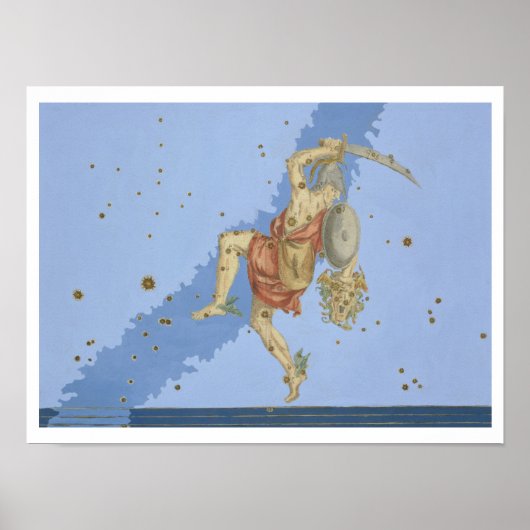 メドゥーサの頭のペルセウス、「ウラノメトリア」から ポスター (正面)