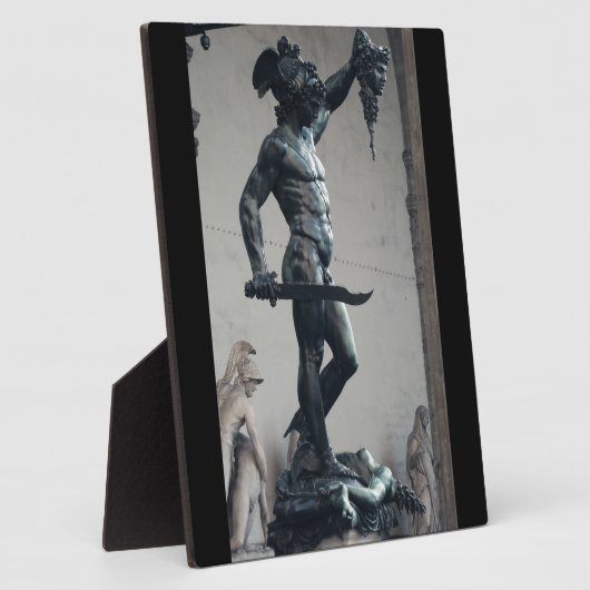 メドゥーサの頭を持つペルセウス フォトプラーク (側面)